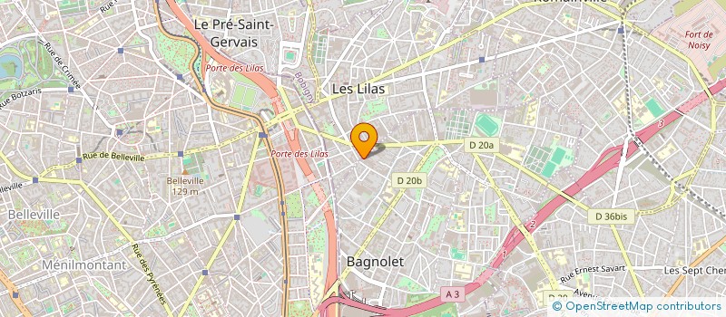 localisation de l'entreprise SCI LEGENDRE  BAGNOLET