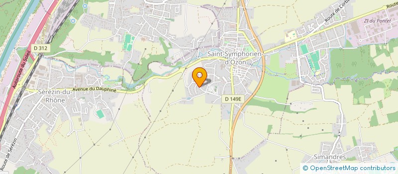 localisation de l'entreprise SCI LEGENDRE  SAINT-SYMPHORIEN-D'OZON