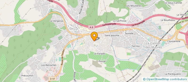 localisation de l'entreprise SCI LEGENDRE-ANTIBES  LE LUC