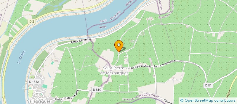 localisation de l'entreprise SCI LEGER  SAINT-PIERRE-DE-MEZOARGUES