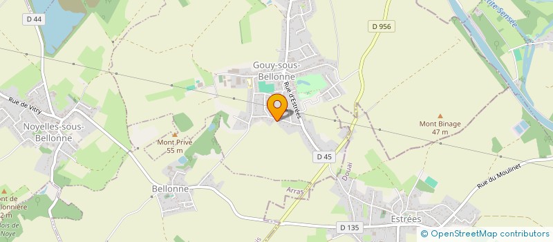 localisation de l'entreprise SCI LEGER  GOUY-SOUS-BELLONNE