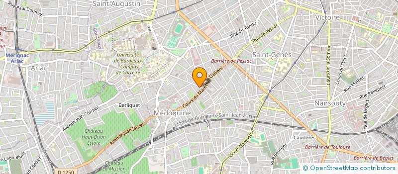 localisation de l'entreprise SCI LEGER  BORDEAUX