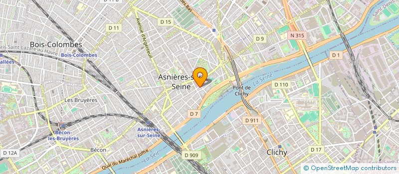 localisation de l'entreprise SCI LEGER à ASNIERES-SUR-SEINE