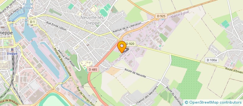 localisation de l'entreprise SCI LEGER  DIEPPE