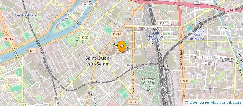 localisation de l'entreprise SCI LEGER à SAINT-OUEN-SUR-SEINE