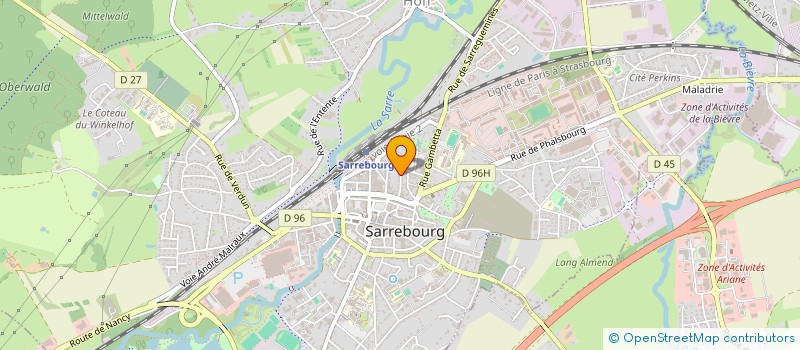 localisation de l'entreprise SCI LEGIS à SARREBOURG