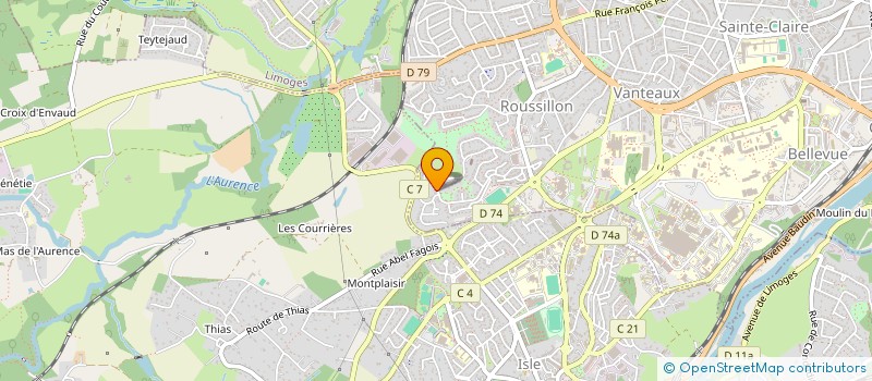 localisation de l'entreprise SCI LEGIS à LIMOGES