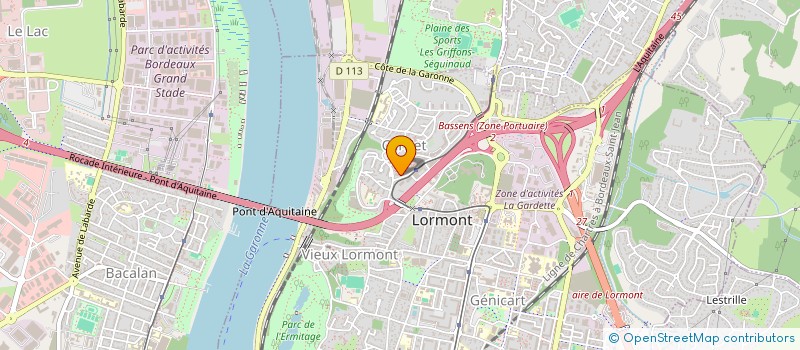 localisation de l'entreprise SCI LEGLISE  LORMONT