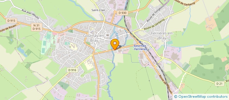 localisation de l'entreprise SCI LEGOIX  FERRIERES-EN-BRAY