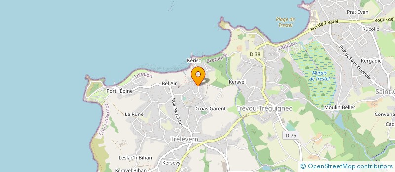 localisation de l'entreprise SCI LEGOUG  TRELEVERN