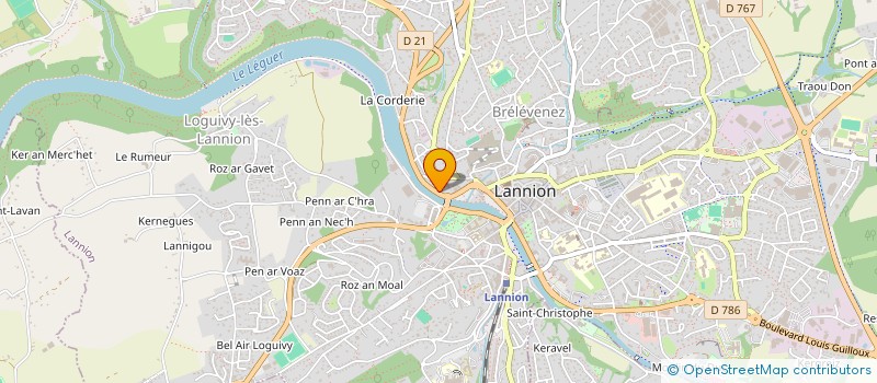 localisation de l'entreprise SCI LEGRAND  LANNION