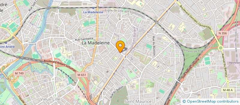 localisation de l'entreprise SCI LEGRAND à LA MADELEINE