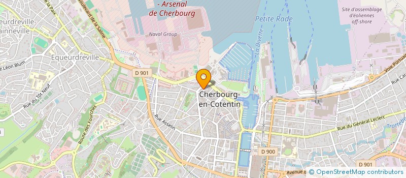 localisation de l'entreprise SCI LEGRAND à CHERBOURG-EN-COTENTIN