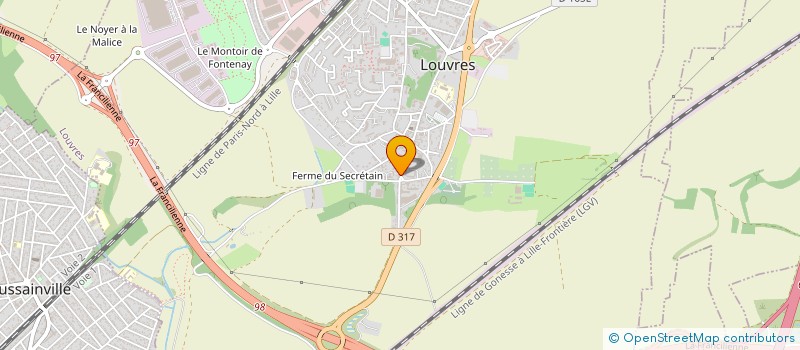 localisation de l'entreprise SCI LEGRAND  LOUVRES