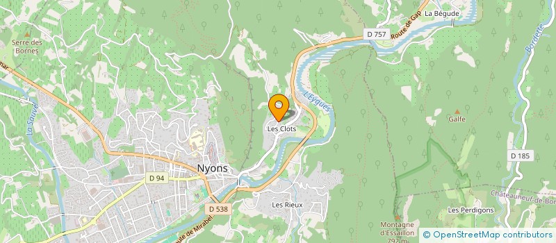 localisation de l'entreprise SCI LEGRAND  NYONS