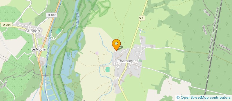localisation de l'entreprise SCI LEGRAND  CHAMAGNE
