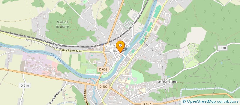 localisation de l'entreprise SCI LEGRAND 77  LA FERTE-SOUS-JOUARRE