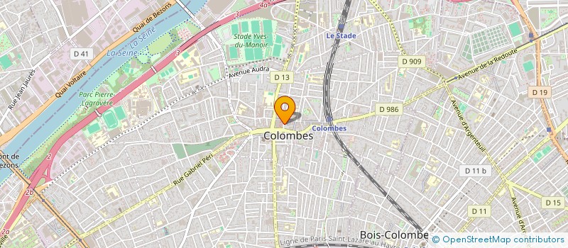 localisation de l'entreprise SCI LEGRAND DELORON  COLOMBES