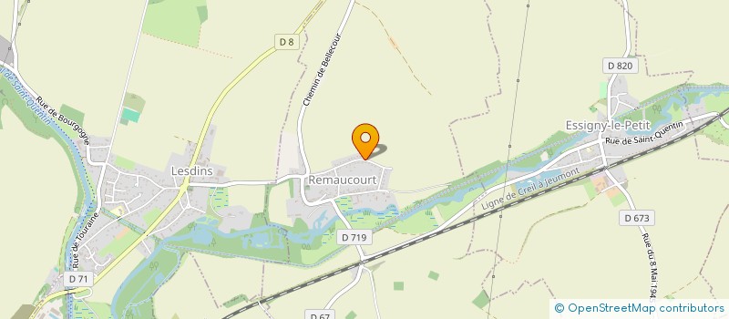 localisation de l'entreprise SCI LEGRAND ET FILLES  SAINT-QUENTIN