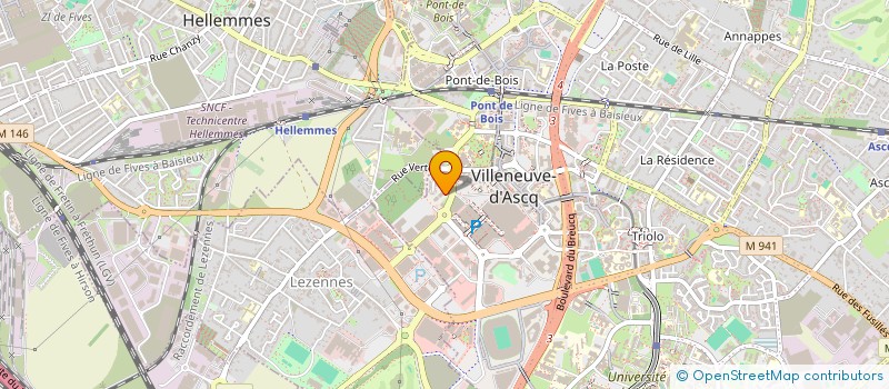 localisation de l'entreprise SCI LEGRAND HILAIRE  VILLENEUVE-D'ASCQ