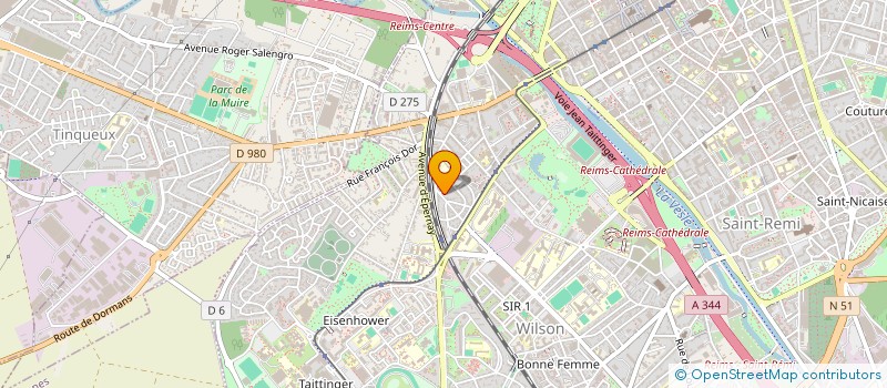 localisation de l'entreprise SCI LEGRAND PERE ET FILLE  REIMS