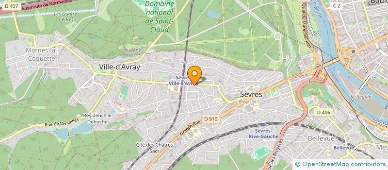 localisation de l'entreprise SCI LEGRIE-MEZIERES à SEVRES