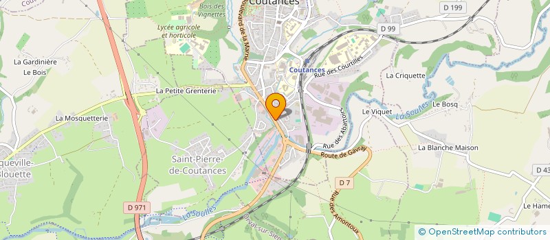 localisation de l'entreprise SCI LEGROS  COUTANCES