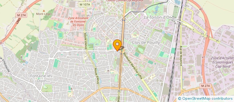 localisation de l'entreprise SCI LEGROUX à DIJON