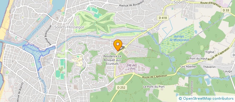 localisation de l'entreprise SCI LEGRY à CAPBRETON