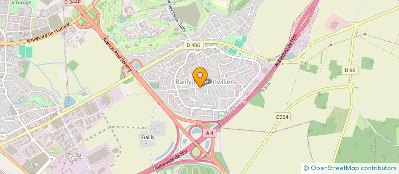 localisation de l'entreprise SCI LEGUAY  BAILLY-ROMAINVILLIERS