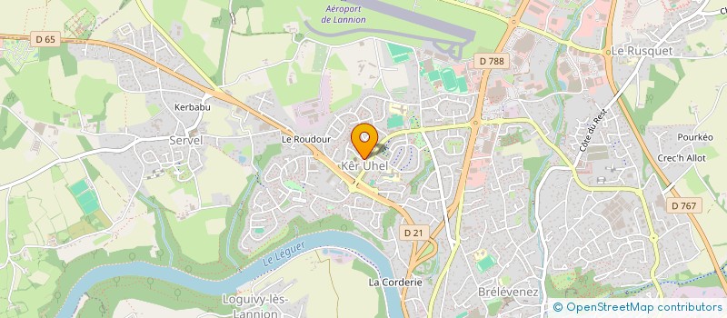 localisation de l'entreprise SCI LEGUBO  LANNION