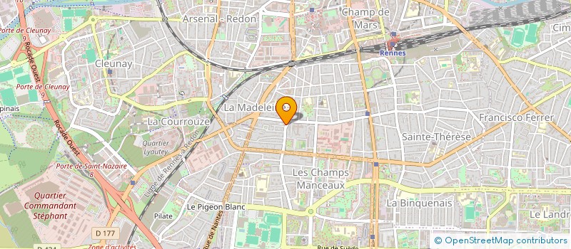localisation de l'entreprise SCI LEGUEN DE KERANGAL  RENNES