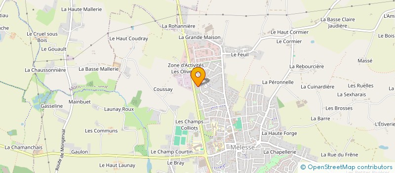 localisation de l'entreprise SCI LEHAGRE  MELESSE