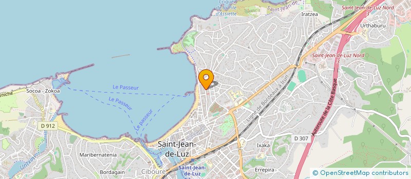 localisation de l'entreprise SCI LEHENA  SAINT-JEAN-DE-LUZ