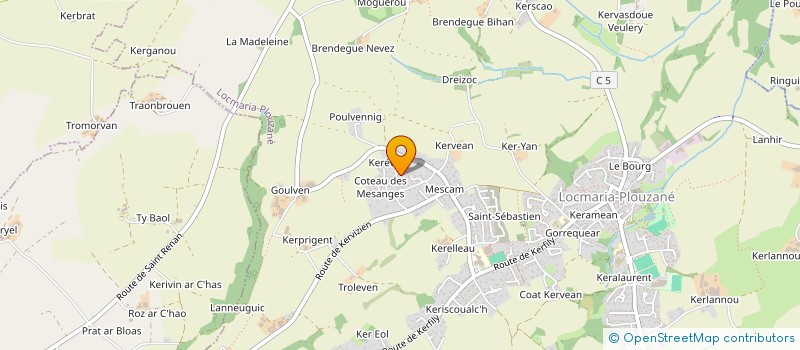 localisation de l'entreprise SCI LEHENCO  LOCMARIA-PLOUZANE