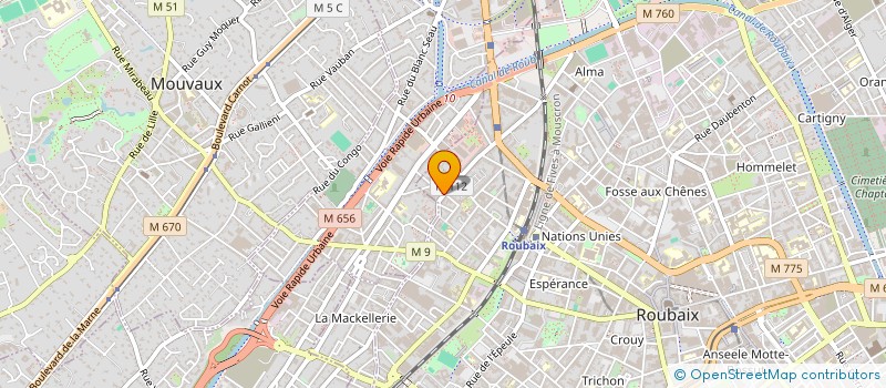 localisation de l'entreprise SCI LEHILI  ROUBAIX