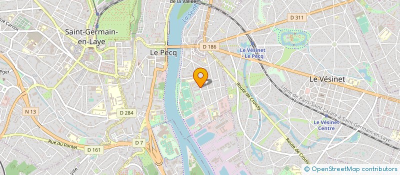 localisation de l'entreprise SCI  LEHMANN  LE PECQ