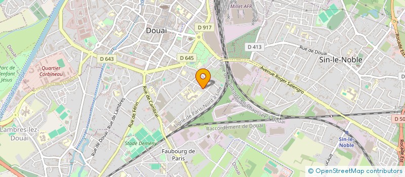 localisation de l'entreprise SCI LEHU  DOUAI