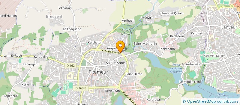 localisation de l'entreprise SCI LEHULO à PLOEMEUR
