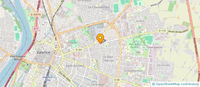localisation de l'entreprise SCI LEI-PI-DA à VALENCE