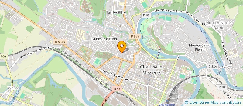 localisation de l'entreprise SCI LEILA  CHARLEVILLE-MEZIERES