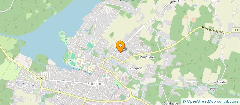 localisation de l'entreprise SCI LEISFRAN  SOUSTONS