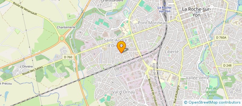 localisation de l'entreprise SCI LEIVIA à LA ROCHE-SUR-YON