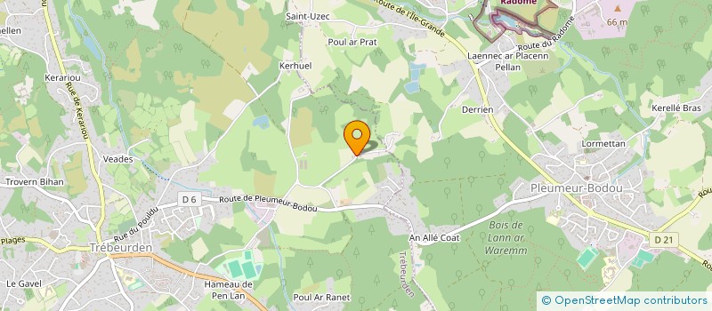 localisation de l'entreprise SCI LEIZ LEINO  TREBEURDEN