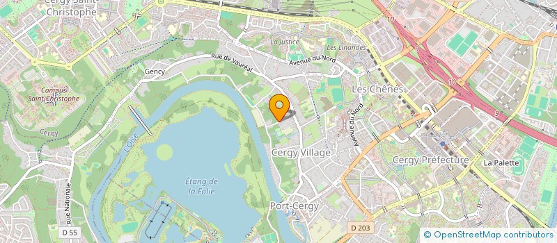 localisation de l'entreprise SCI LEJ  CERGY