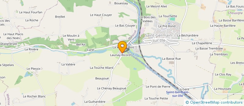 localisation de l'entreprise SCI LEJAS-LOUVEL  MELESSE