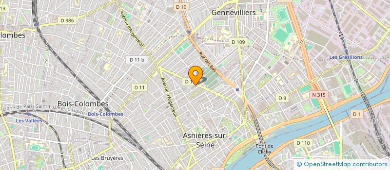localisation de l'entreprise SCI LEJAY GENTIL à ASNIERES-SUR-SEINE