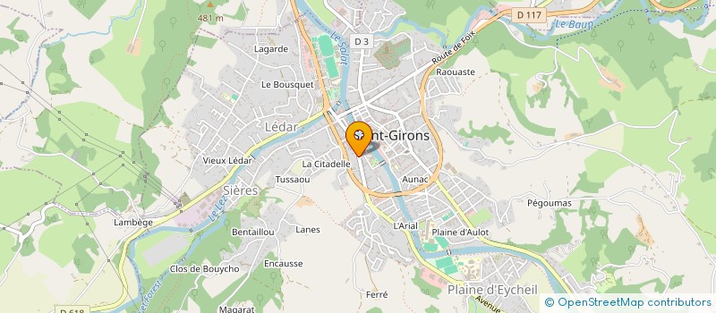 localisation de l'entreprise SCI LEJEUNE à SAINT-GIRONS