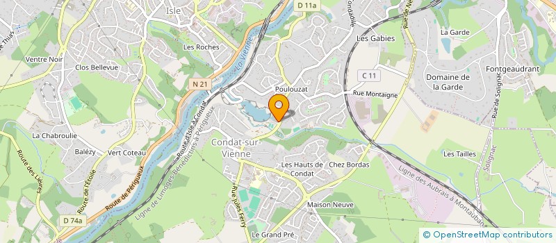 localisation de l'entreprise SCI LEJEUNE  CONDAT-SUR-VIENNE