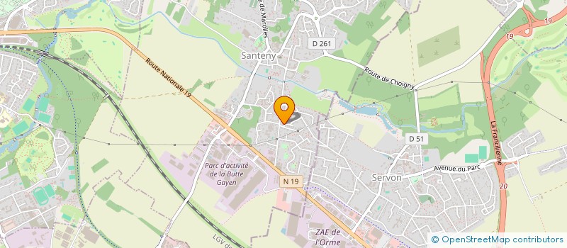 localisation de l'entreprise SCI LEJOLIVET  SANTENY